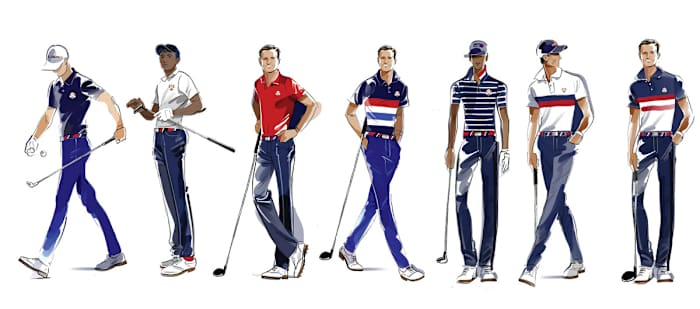 The U.S. Ryder Cup Team’s 2023 uniforms, Monday-Sunday. 
